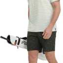 Rouen Men's Polo Shirts Short Sleeve Dry Fit Performance Wicking Moisture Causal Striped Collared Golf Shirts for Men (M)