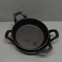 Mini Cast Iron Skillets 6.3 x 6.3 x 1.5 Inch Cast Iron Pan Small Ramekin Set Black Casserole Dish Cookware Oven Safe Mini Skillets for Kitchen Indoor Outdoor Picnic (2 Pack)