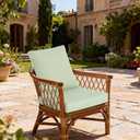 Outdoor Deep Seat Cushions Set of 2, 20x20 Inch, Sage Green | 4" Thick, 1500+ Hours UV & Fade & Water Resistance, Removable Covers, 35D Resilience Foam, YKK Zippers for Patio Furniture, L20"x W20"x H4"