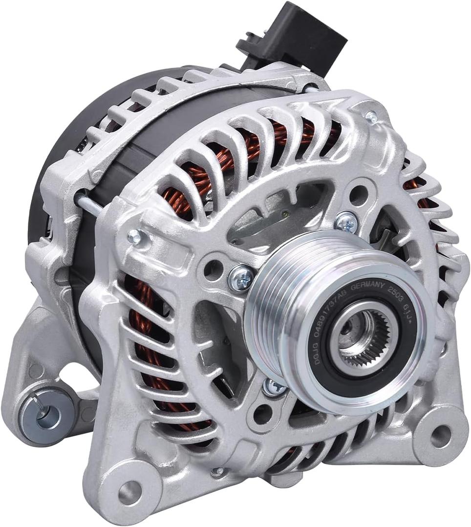 23100-6CA0A Alternator Compatible with Nissan Altima 2019-2022 L4 2.5L, 120Amp 12V 6-Groove Pulley Clockwise, Replace# 11893, A005TE0381ZX, 231006CA0A
