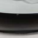 Davivy 22" x 15.7'' Large Matte Black Vessel Sink with Pop Up Drain,Oval Bathroom Vessel Sinks,Ceramic Bathroom Sinks Above Counter,Matte Black and White Vessel Sink for Bathrooms(Large)