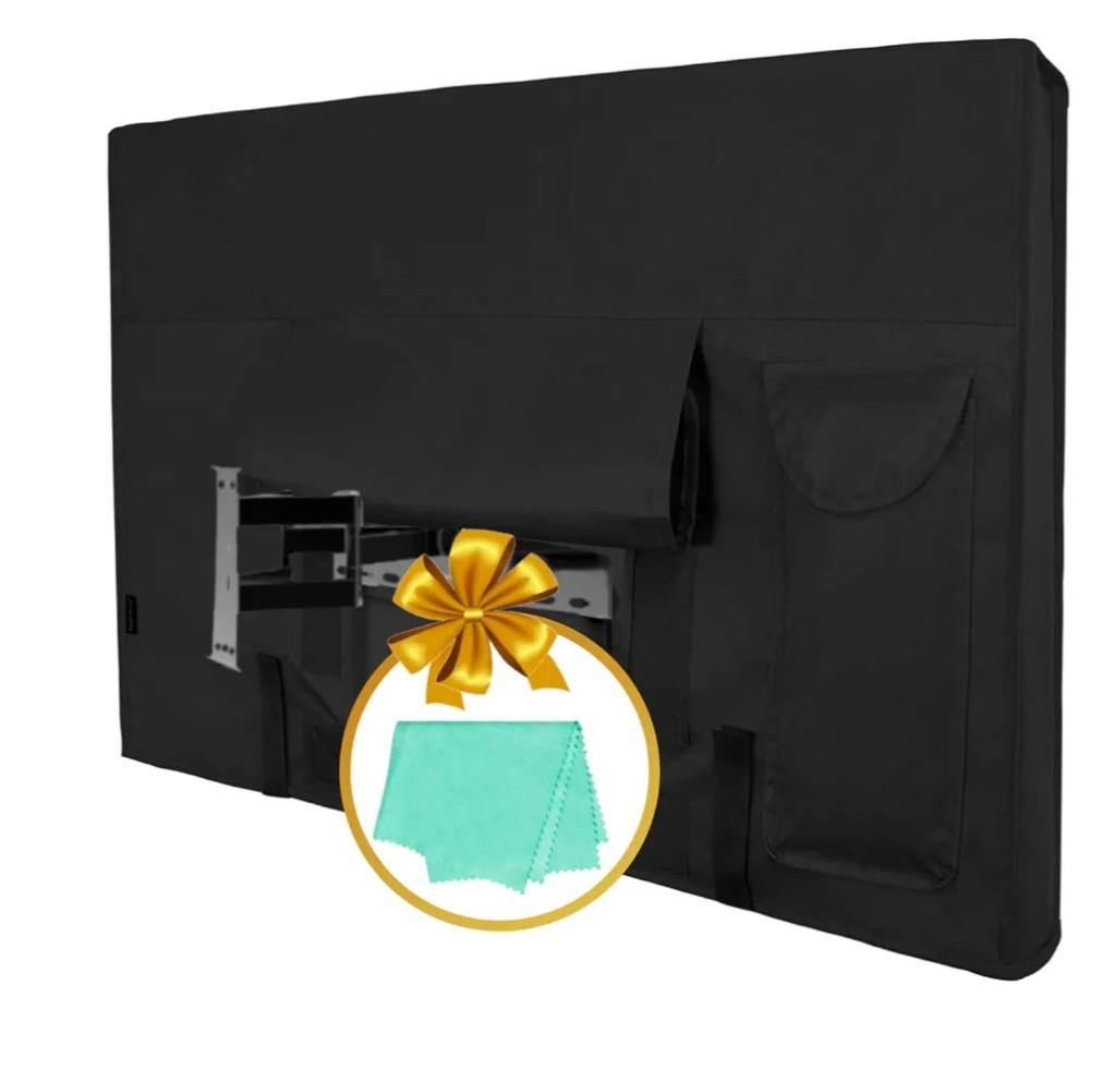 Easy-Going Outdoor TV Cover for 40 to 42 inches LCD, LED, Waterproof, Weatherproof and Dust-Proof TV Screen Protectors with Cleanig Cloth (42 inch,Black)