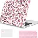 Mektron Case for 2026 MacBook Air 15 INCH M5 A3448 Compatible with M4 A3241 /M3 A3114 /M2 A2941 Printed Plastic Hard Shell Cover with 15.3" Liquid Retina Display Touch ID- Heart Art