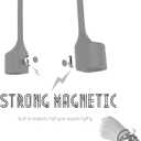 2 x Ultra Strong Magnetic Airpod Pro Strap Anti-Lost Cord Sports Lanyard Compatible with Airpods 3rd 2nd Generation Pro 3 2 1 (3 Grey)