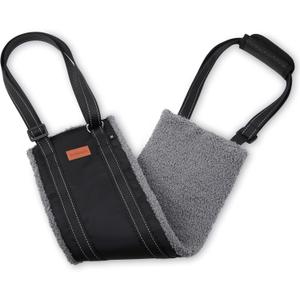 LOOBANI Portable Dog Sling for Back Legs, Hip Support Harness to Help Lift Dogs Rear for Canine Aid and Old K9 Cruciate Ligament Rehabilitation (Medium, Grey&Black)