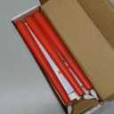 6 Pcs Red Flameless Taper Candles with Remote Timer Dimmer, Plastic Led Taper Candles Realistic, 9.6 Inches Battery Operated Candlesticks Flickering, for Party Holiday Christmas Decor