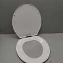 Clorox Round Beveled Plastic Toilet Seat with Easy-Off Hinges  Wiggle-Free Design