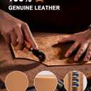 Full-Grain Leather Wallet,Luxuriously marbled Slim Wallet Airtag Wallet, Ridge Wallets,Mens Wallet,Credit Card Holder(Yellow)