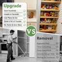 Solid Wood Shelf Covers for Wire Shelving, Wire Rack Covers for Pantry Shelves, Tool-Free & Snap-On (5pcs, 30" W x 12" D)