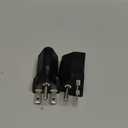 6-15P to 5-15R US Plug Adapter 3 Prong Electrical Converter Plug 15 Amp to 10 Amp Power Adapter, 120V to 240V, Black(2 Pieces)