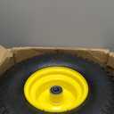 (2 Pack) 15x6.00-6 Tubeless Tire and Wheel, 3" Offset Hub, 3/4" Bearing, 4 Ply, 15x6-6 Replacement Riding Lawn Mower Front Tires, Compatible with 100 and 300 Series John Deere Riding Mowers