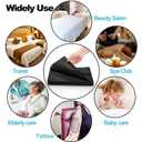 DEAYOU 40 PCS Disposable Massage Table Sheets, Non Woven Fabric Spa Bed Sheets, Breathable Lash Bed Cover for Tattoo, Beauty Salon, Hotels, Travel, Esthetician, 31" x 70", Black