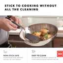 DI ORO Spatulas for Kitchen Use - 600F Heat-Resistant Silicone - Turner Spatula Set for Cooking - BPA Free Wide Pancake Spatulas - Egg Flippers for Nonstick Cookware Safe (3pc)