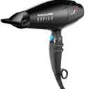 Nano Titanium Italian Rapido Hair Dryer - Professional, Lightweight 2000 Watt Blow Dryer (Black)