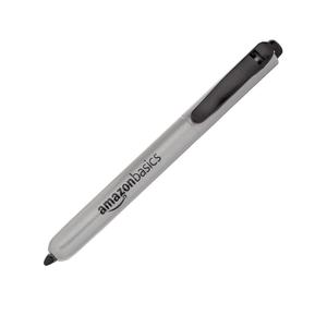 Amazon Basics Retractable Permanent Markers, Versatile Art Supplies for Home, School, and Office Use, 12 Count, Black