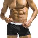 COOFANDY Men's Square Leg Swim Briefs Tight Swim Trunks Swimsuit Athletic Bathing Suit Swimwear with Liner Small
