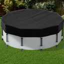 16FT Pool Cover for Above Ground Pools, Safana Round Pool Winter Cover, Tear Resistant Fabric Swimming Pool Covers, Superior Strength & Durability, Prevent Leaves, UV Resistance, Prevent from Debris