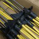 Electric Fence Posts 46 Inches, Fiberglass Step in Temporary Electric Fence Posts for Cows, Sheep, Dog, Portable Fence Stakes for Electric Fencing-50 PCS