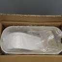 Yatmung Motion Sensor Bathroom Trash Can with Lid 2.5 Gal Smart Trash Bin - Waste Basket for Bedroom, Office, Living Room - Slim Bathroom Garbage Can Automatic Touchless - White with Wooden Legs (1 Pack)