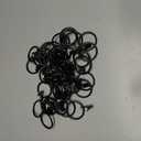 44 Pack Metal Curtain Rings with Clips,Decorative Drapery Rustproof Vintage, 1.5 Inch Interior Diameter,Black