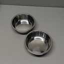 PEGYY11 Nonslip Stainless Steel Dog Cat Bowls, 2 US Cup, 2 Count