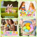 24 Pack Easter Eggs Fillers with Animal Squishy Toys Inside Easter Egg Basket Stuffers Easter Egg Hunt Easter Party Favors for Kids Toddlers