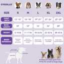 2 x cyeollo Dog Fleece Sweater Turtleneck Coat with Adjustable Strap, Purple S