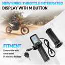 New Ebike Throttle Integrated Display with M Button Compatible with Tuttio Soleil 01 Electric Dirt Bike Note: The New One Is Not Compatible with the One Without M and Cannot Be Used Interchangeably