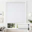 Joydeco No Drill Light Filtering Cellular Shades, 31" W x 64" H, White | Cordless Honeycomb Blinds for Windows, No Drill Blinds for Windows, Thermal Insulated and UV Protection for Home & Office