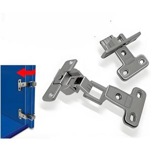 2 Piece 270 Degree Cabinet Door Hinge 270 Degree Folding Flat Hinge for Bathroom Cabinet Shoe Cabinet Wardrobe Door [Full Cover (3/4)
