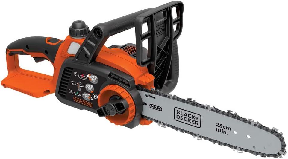 BLACK+DECKER 20V MAX* Cordless Chainsaw, 10-Inch, Tool Only (LCS1020B)