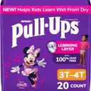 Pull-Ups Girls' Potty Training Pants, Size 3T-4T Training Underwear (32-40 lbs), 20 Count