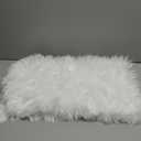 Table Runner,Christmas Fur Table Runner for Party Birthday Friendsgiving Wedding Dinning White Table Runners,Faux Fur Runner for Table (White, 12x48 Inch)