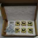 khtumeware 6 Pack 1-3/8 inch(35mm) Polished Brass Cabinet Knobs Dresser Knobs Oval Unlacquered Brass Drawer Knobs Kitchen Cabinet Hardware Egg Knobs for Dresser Drawers