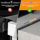Stove Gap Covers, 2 Pack Stainless Steel Stove Gap Filler, Heat Resistant Oven Gap Filler Adjustable Length 13.8" to 27.5", Range Trim Kit Non-Slip Stove Guard Between Stove Top & Counter - Black