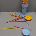 Plastic Cups with Lids and Straws, Coffee Reusable Tumbler Water Bottle Holiday Party Supplies Gifts for Drinking Coffee Cocoa 12 Count