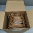 Burbell 15 Pcs 6 Inch Round Embroidery Hoops Frame Circle Rubber Hoops Ring Display Cross Stitch Ornament Imitated Wood Frame Kits for Christmas Halloween Craft Sewing DIY Hanging Gifts