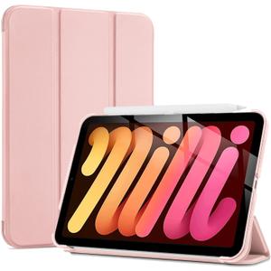 ProCase Smart Case for iPad mini 7 A17 Pro 2024/iPad Mini 6 2021 8.3 Inch iPad mini 7th/6th Gen Case, Hard Back Cover for iPad mini 8.3" 7th Gen A2995/A2996/A2993/6th Gen A2567 A2568 A2569 -Pink