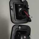 D-Lumina Smoked Len 3-Row Full LED Front Corner Side Marker Lights for Hummer H2 2003-2009, Amber Turn Signal Lights White Daytime Running Lights, Pack of 2