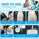 Catheter for Men, Urine Collection Bag for Elderly Men Male Age 80, Reusable Portable Silicone Urinal with 2 Bags (White-Men)