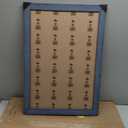 16x24 Poster Frame, Vintage 16 x 24 Picture Frame Plexiglass Glass for Wall Display, Rustic 16x24 Photo Picture Frame, Antique Blue Collage Gallery Wall Picture Frames, Widen Border