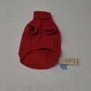 Queenmore Small Dog Pullover Sweater, Cold Weather Cable Knitwear, Classic Turtleneck Thick Warm Clothes for Chihuahua, Bulldog, Dachshund, Pug (Red, Small)