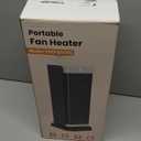 Space Heaters for Indoor Use, 1500W Electric Heater with Thermostat, 70 Oscillation, Remote Control, 3 Modes, 12H Timer, Portable Heater for Bedroom, Office, Home (Gold)