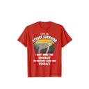Funny Stroke Survivor T-Shirt, M (RED)