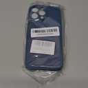 Designed for iPhone 16 Pro Max Case with Card Holder for Women Men Soft Silicone Cover [Microfiber Lining] Full Camera Protection Shockproof Slim for iPhone 16 Pro Max Case Wallet Blue