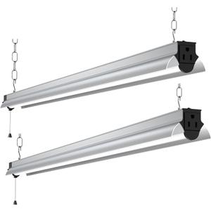 GT-Lite 4FT 5000 Lumen LED Shop Light 55W, Linkable Shop Lighting, Link Up to 17, Easy to Install, for Garage, Workshop, ETL Listed, Total 10,000LM/110W 2-Pack (2)