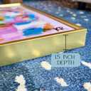 Katie Romeo Designs Colorful Abstract Canvas Wall Art - Pastel Grandmillennial Framed Canvas Print - 16x20 Contemporary Preppy Wall Decor