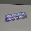 2 x 2pcs Student Driver Magnet for Car,Safety Warning Be Patient New Driver Sticker-Colorful,Eflective,Weather Resistant Bumper Sticker Magnetic Reflective Rookie Drive(Blue) (Bule)