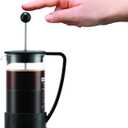 Bodum 12oz Brazil French Press Coffee Maker, High-Heat Borosilicate Glass, Black - Made in Portugal