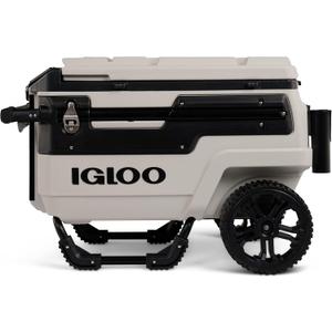 Igloo Trailmate Journey 70Qt Wheeled Cooler, Insulated Hard Shell Ice Chest (Bone)